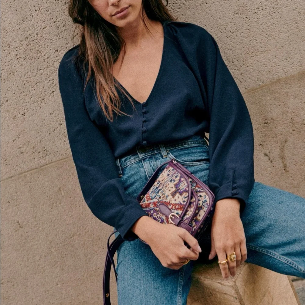 Sezane bag made in Italy NWT - Picture 3 of 9